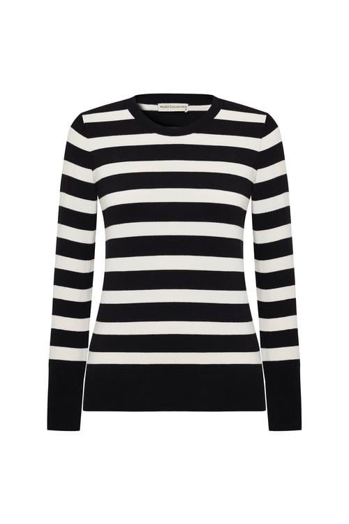  BİSİKLET YAKA ÇİZGİLİ TRİKO KAZAK