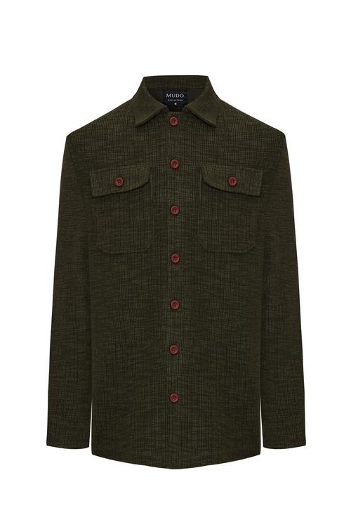  REGULAR FIT TEKSTÜRLÜ GÖMLEK CEKET