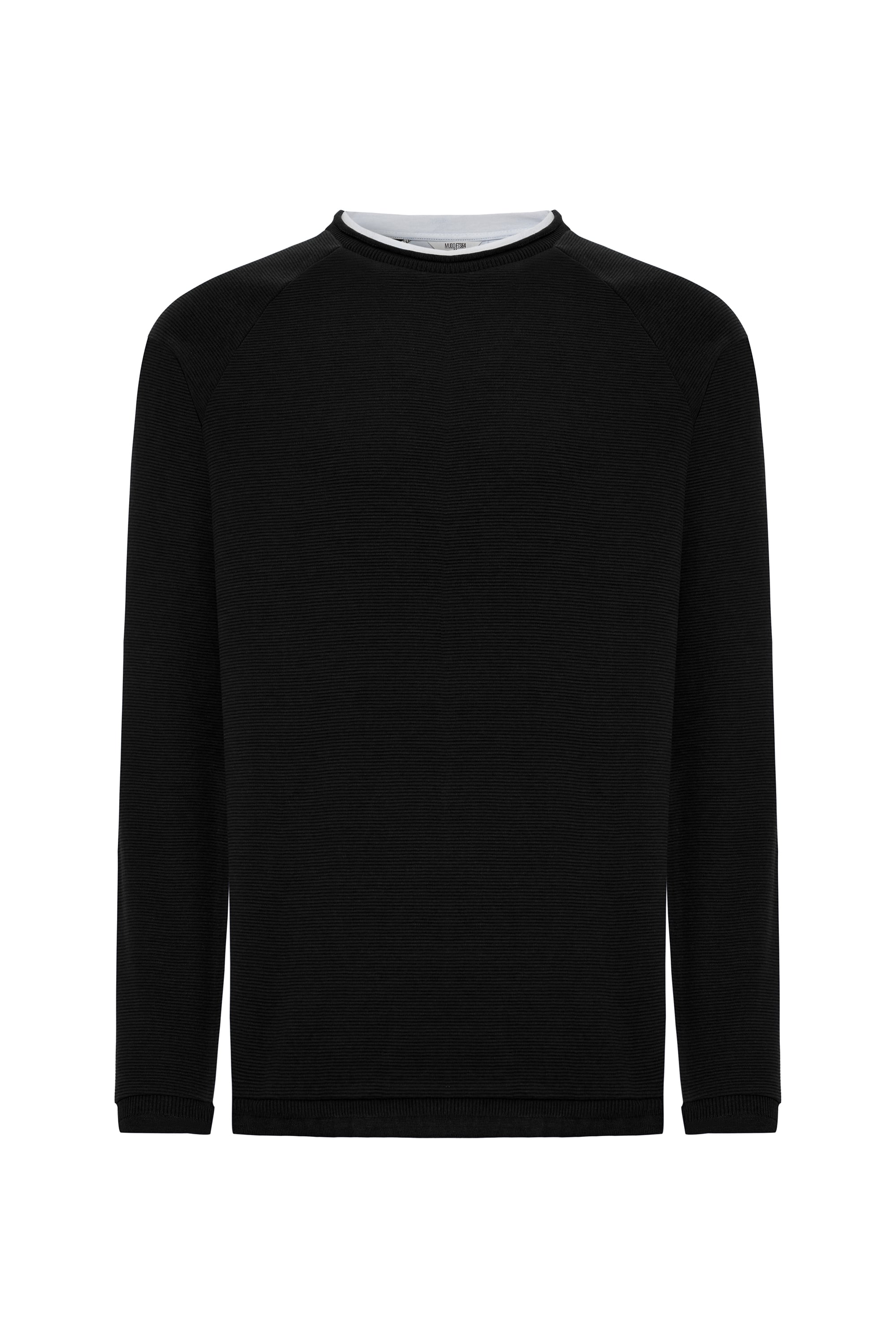 PAMUKLU BİSİKLET YAKA SWEATSHIRT