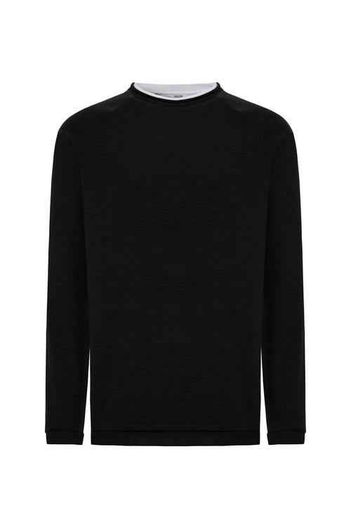  PAMUKLU BİSİKLET YAKA SWEATSHIRT