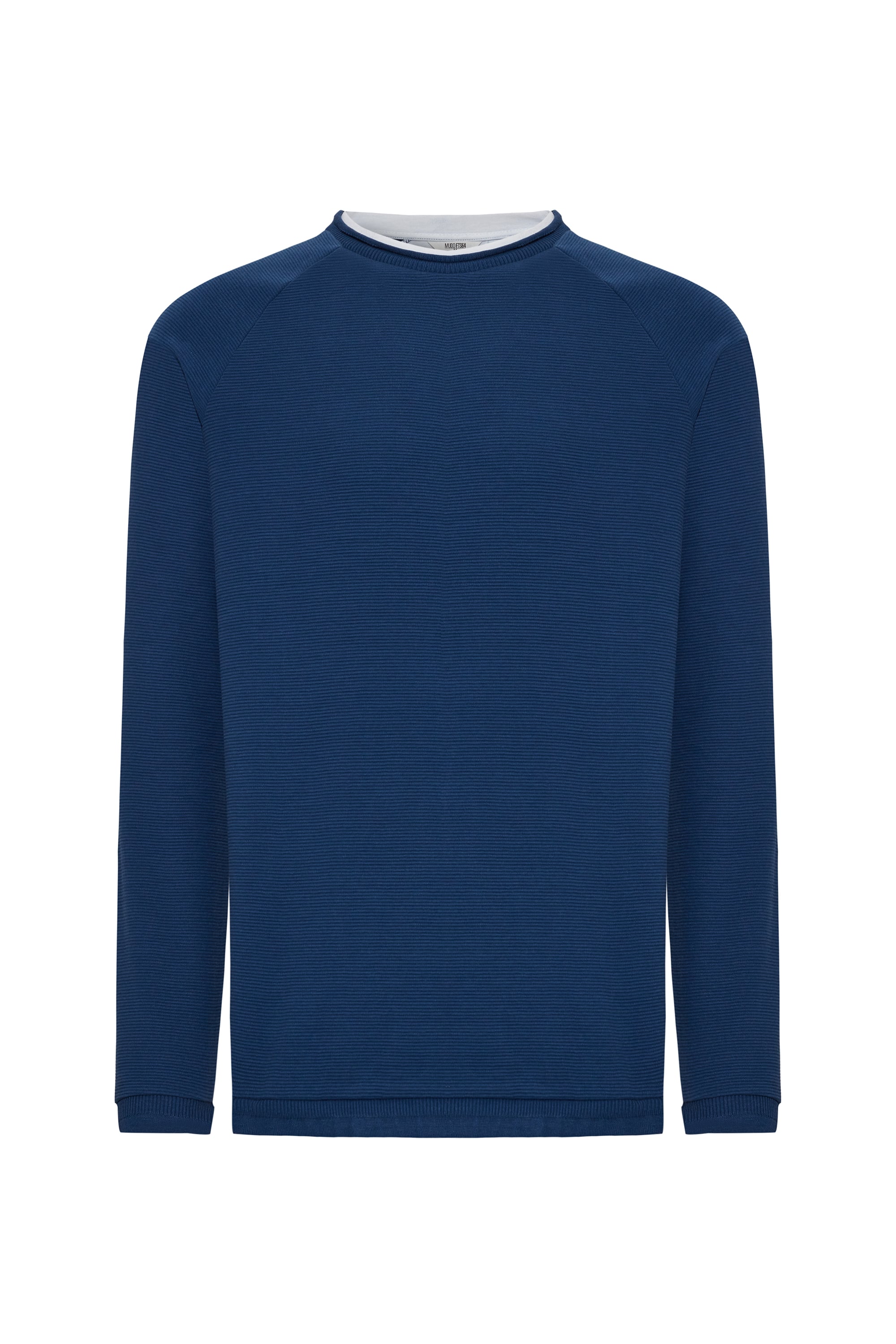 PAMUKLU BİSİKLET YAKA SWEATSHIRT