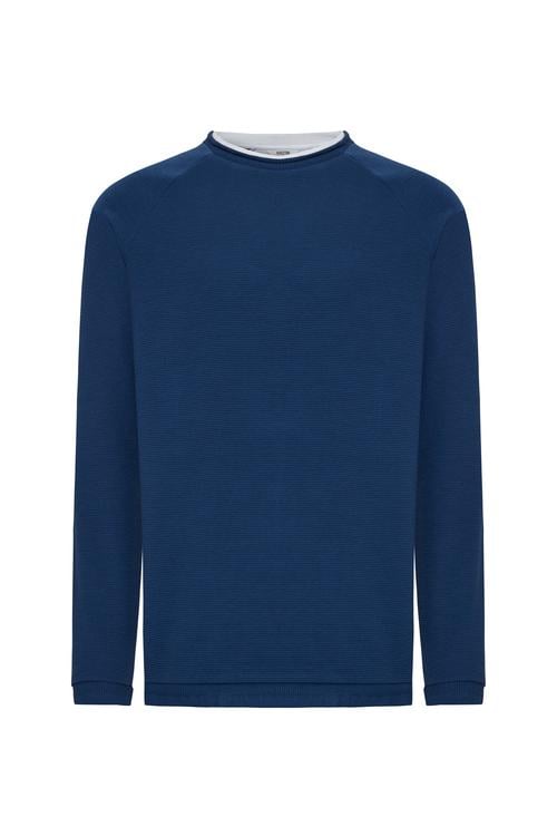  PAMUKLU BİSİKLET YAKA SWEATSHIRT