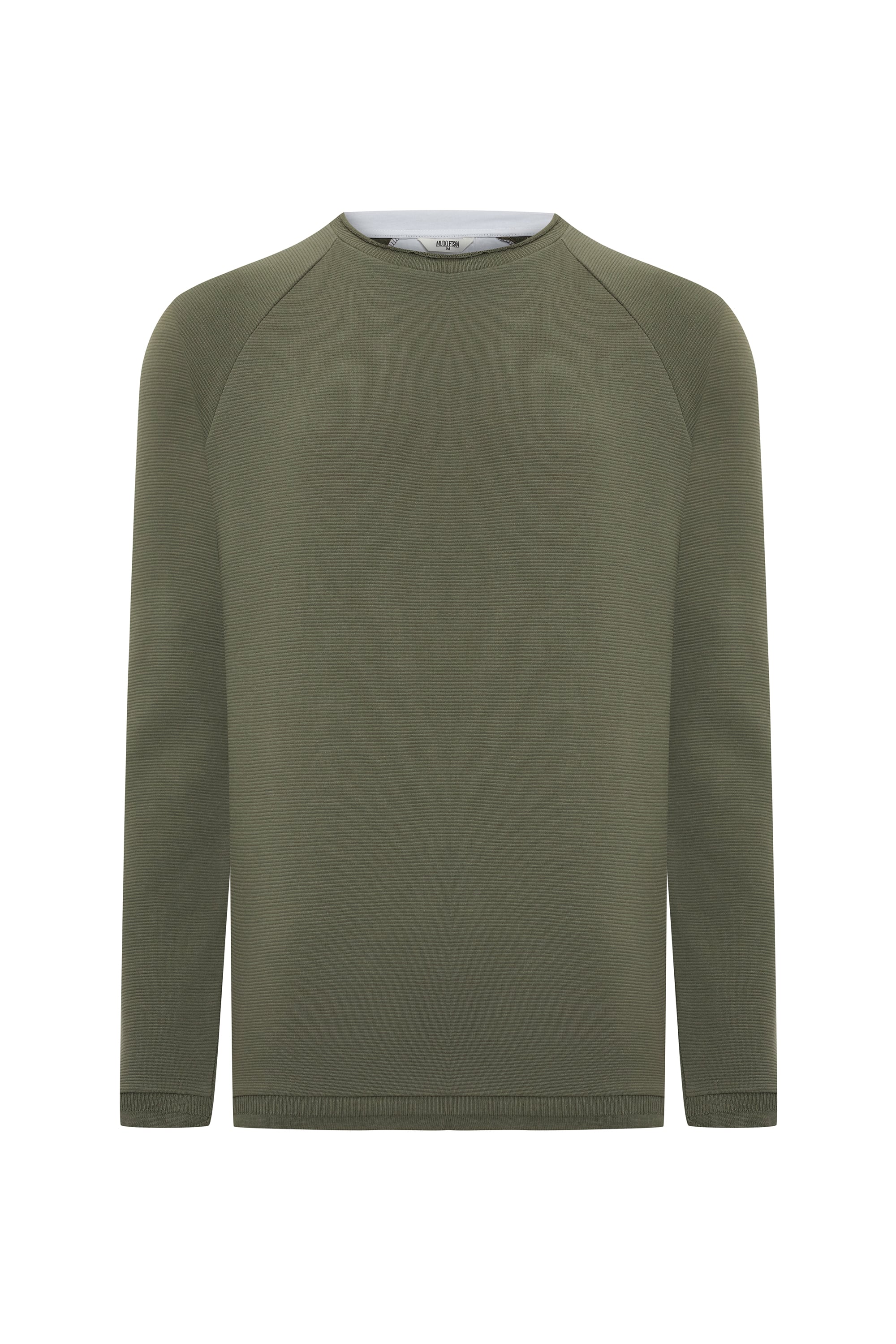 PAMUKLU BİSİKLET YAKA SWEATSHIRT