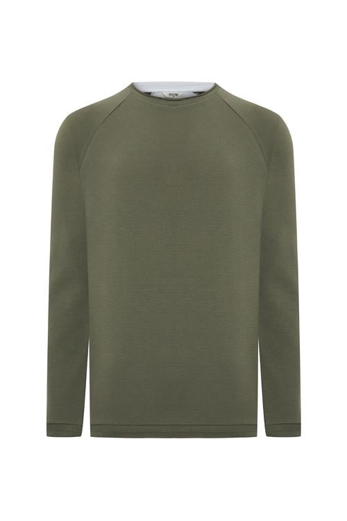  PAMUKLU BİSİKLET YAKA SWEATSHIRT