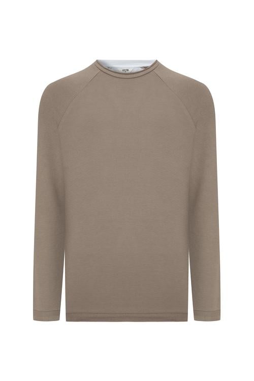  PAMUKLU BİSİKLET YAKA SWEATSHIRT