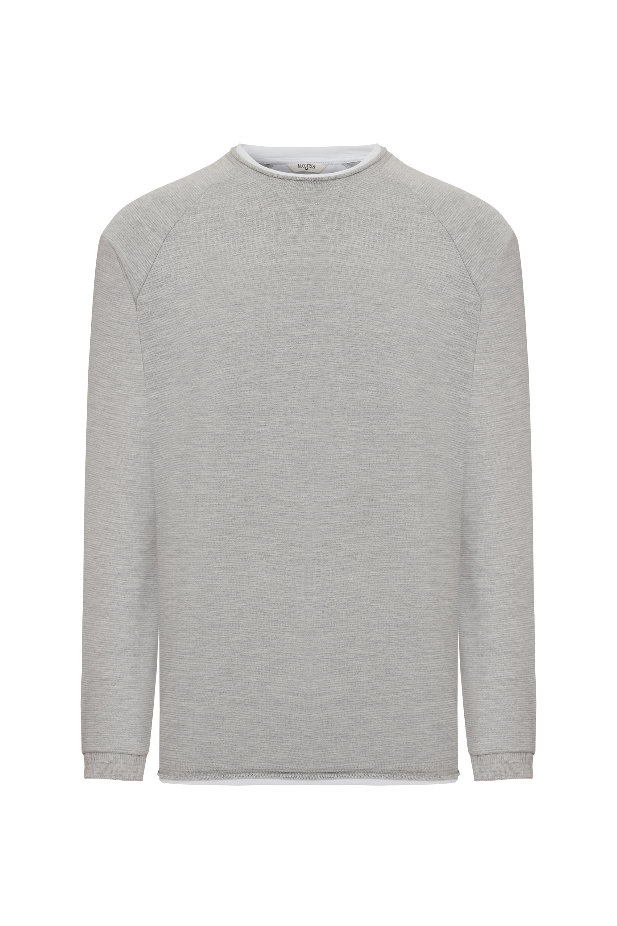 PAMUKLU BİSİKLET YAKA SWEATSHIRT