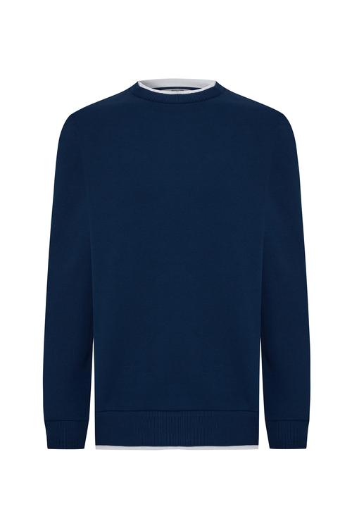  YAKA DETAYLI UZUN KOLLU SWEATSHIRT