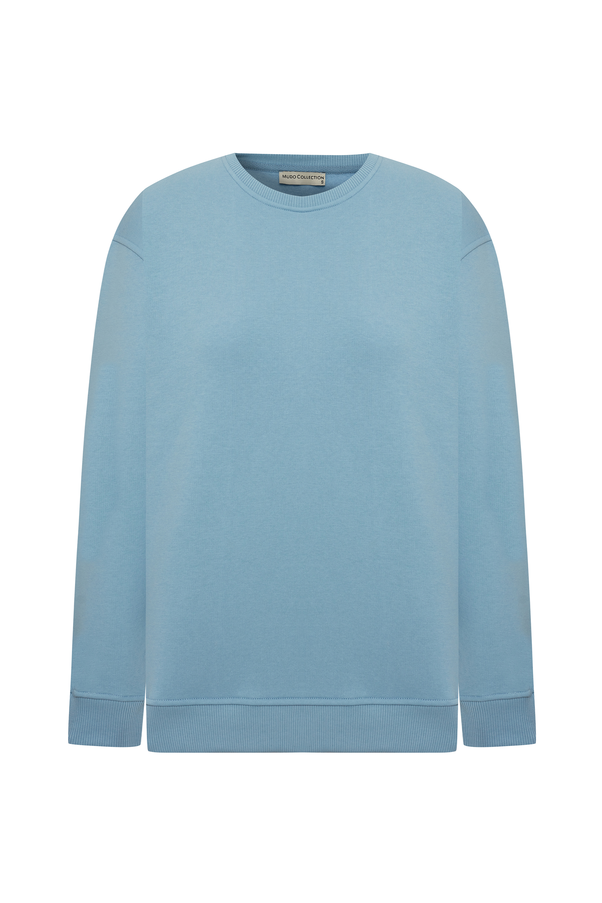 BİSİKLET YAKA UZUN KOLLU SWEATSHIRT