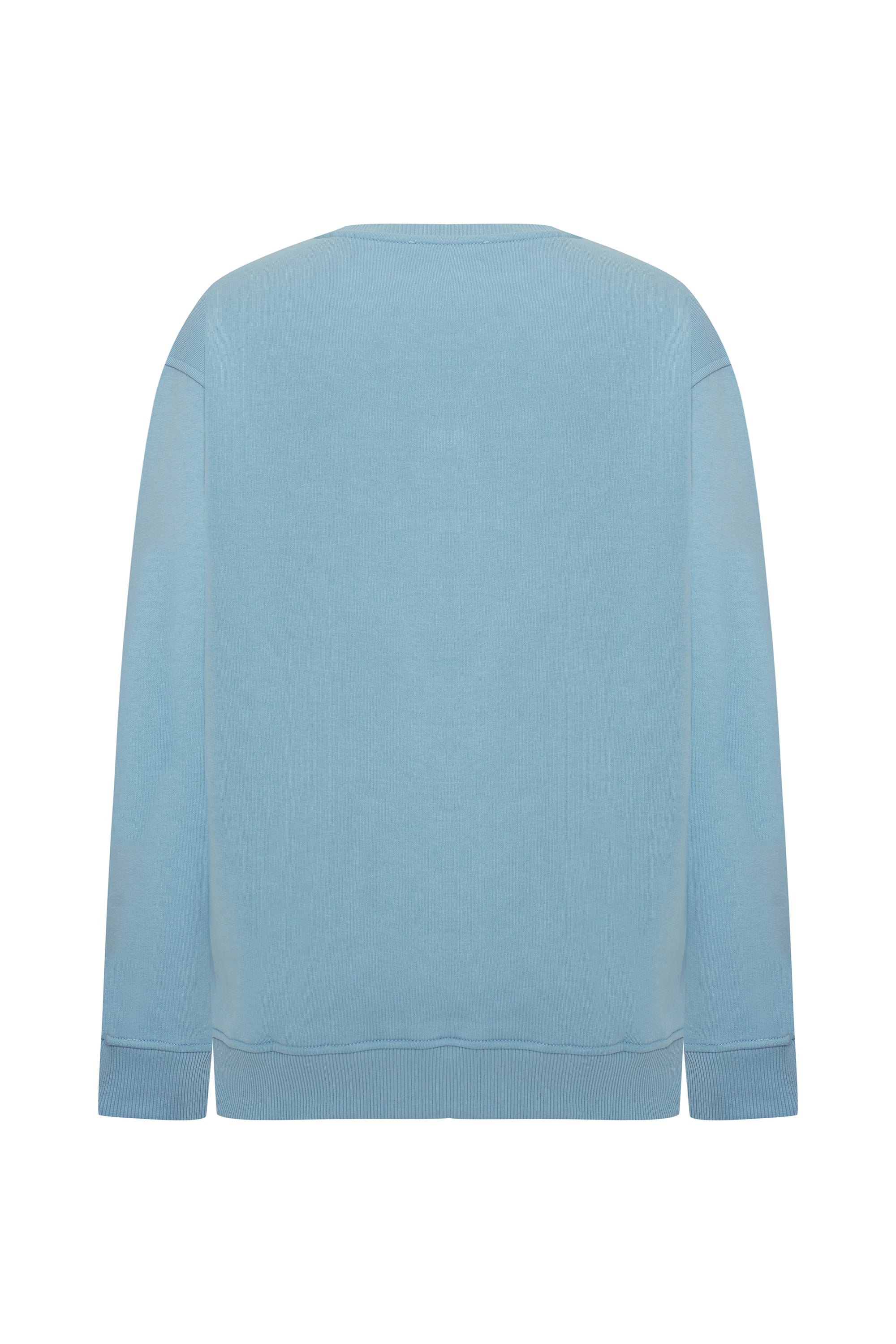 BİSİKLET YAKA UZUN KOLLU SWEATSHIRT