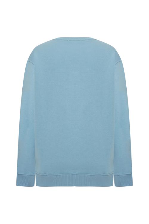  BİSİKLET YAKA UZUN KOLLU SWEATSHIRT