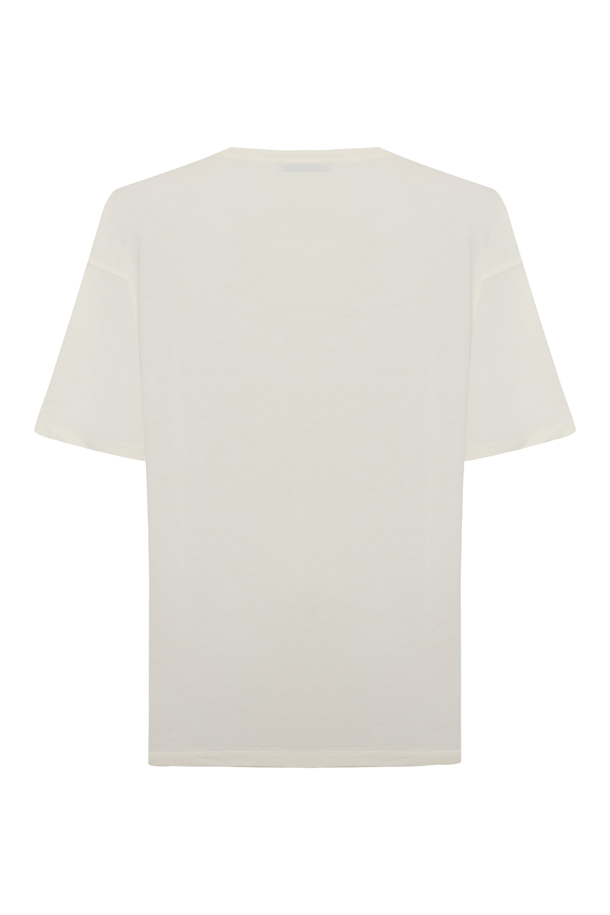 BİSİKLET YAKA OVERSIZE KISA KOLLU T-SHIRT