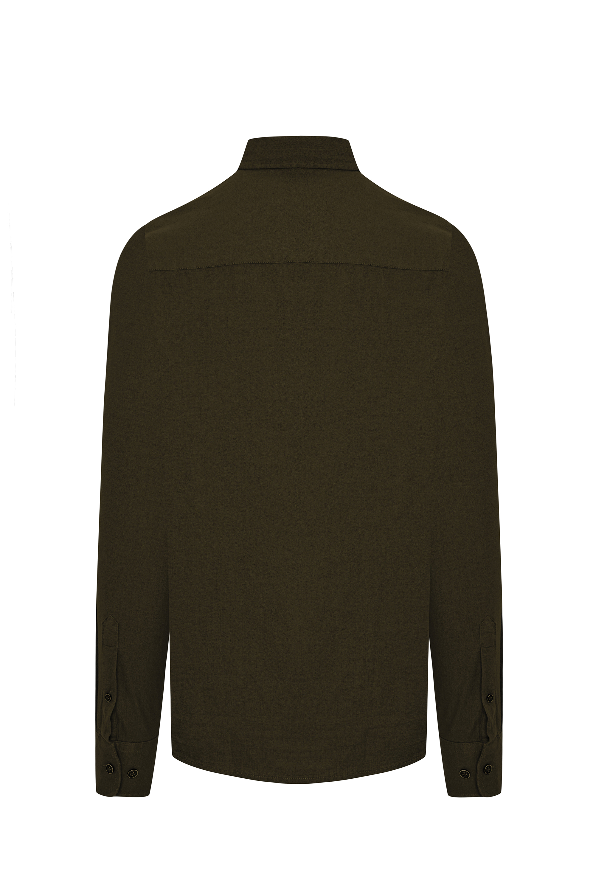 REGULAR FIT TEK CEPLİ UZUN KOLLU GÖMLEK