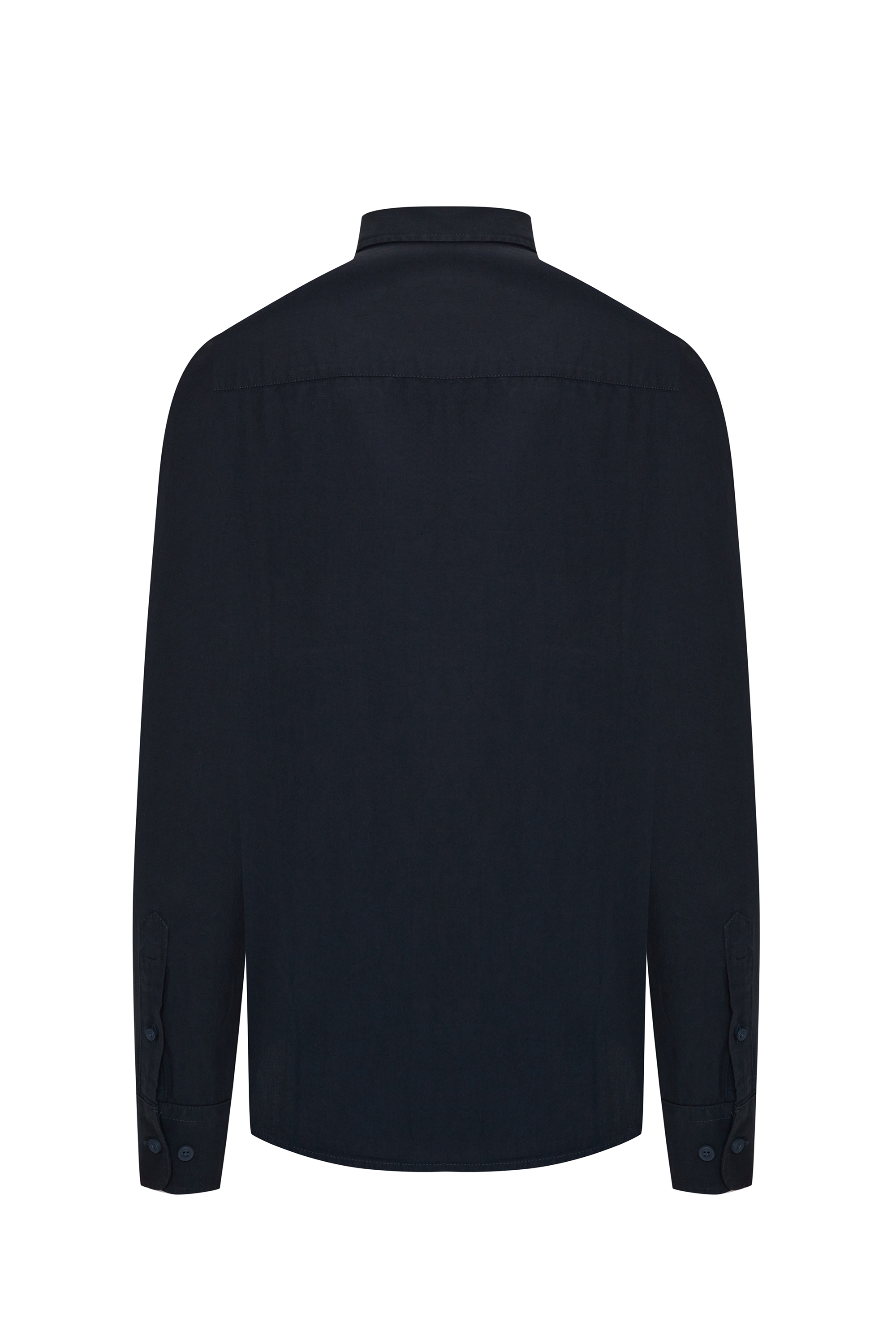 REGULAR FIT TEK CEPLİ UZUN KOLLU GÖMLEK