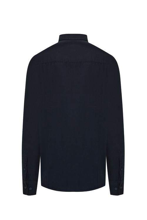  REGULAR FIT TEK CEPLİ UZUN KOLLU GÖMLEK