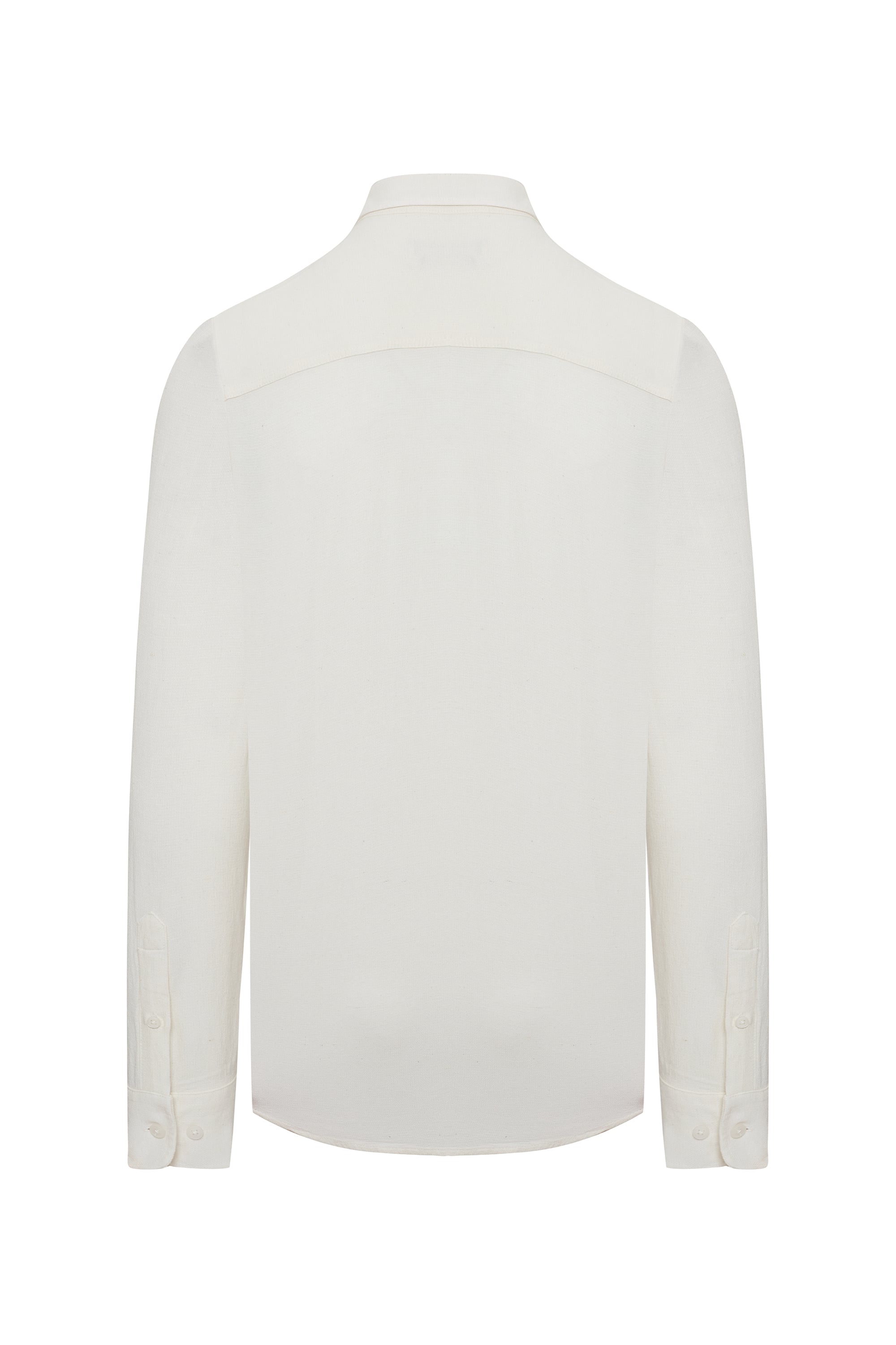 REGULAR FIT YAKASI DÜĞMELİ UZUN KOLLU GÖMLEK