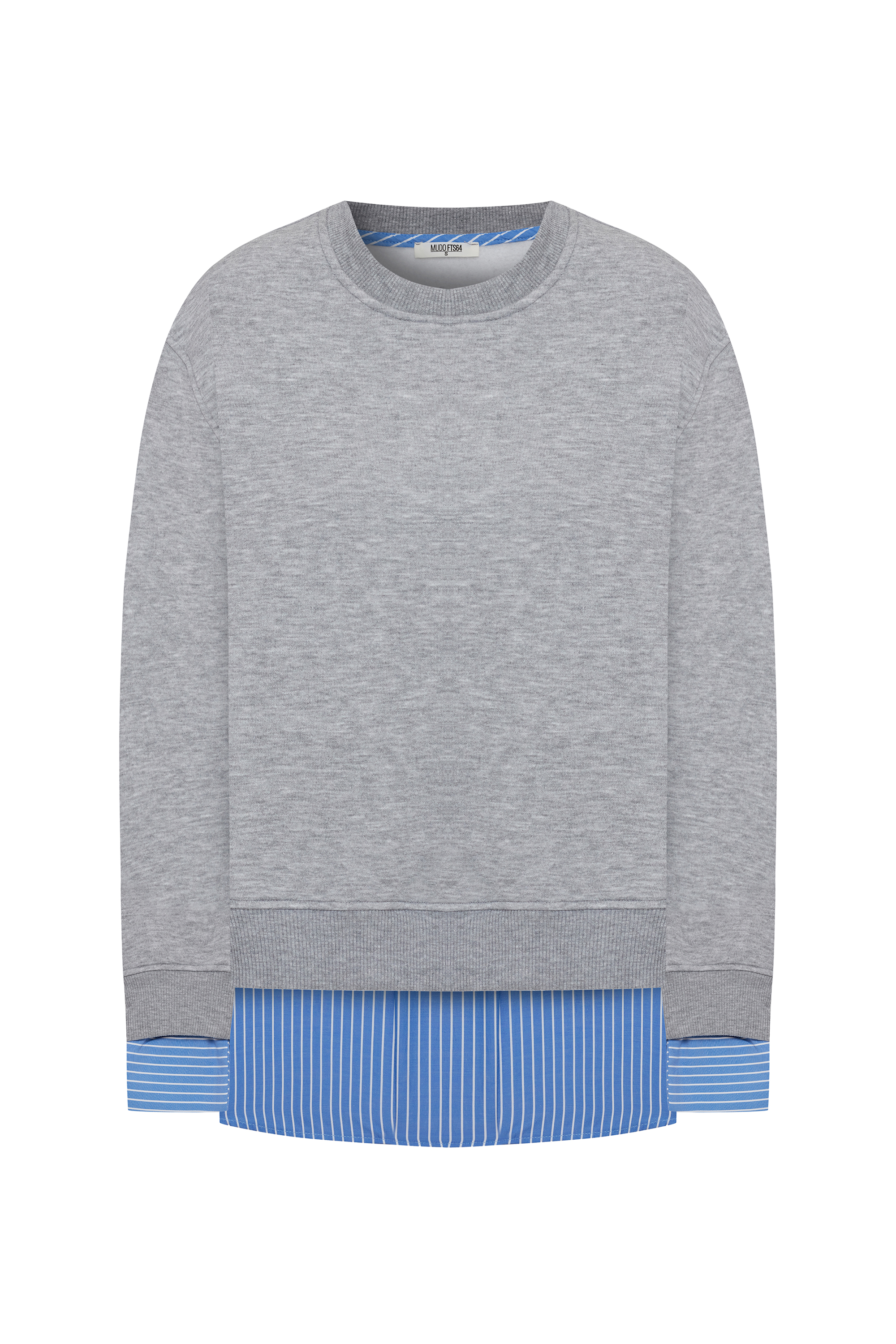 GÖMLEK DETAYLI OVERSIZE SWEATSHIRT