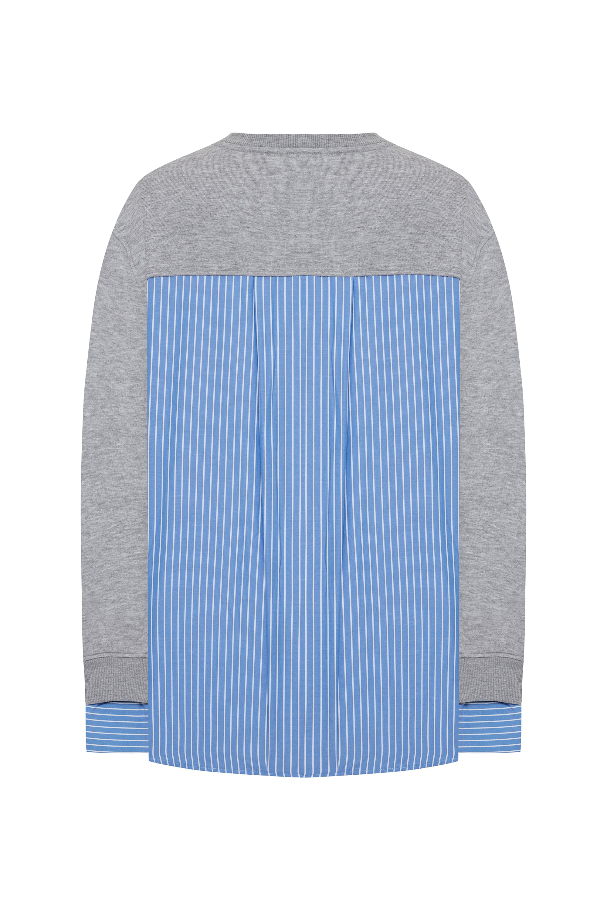 GÖMLEK DETAYLI OVERSIZE SWEATSHIRT