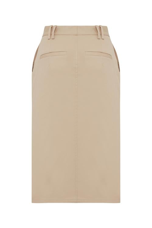  ÖNÜ YIRTMAÇLI MİDİ KALEM ETEK