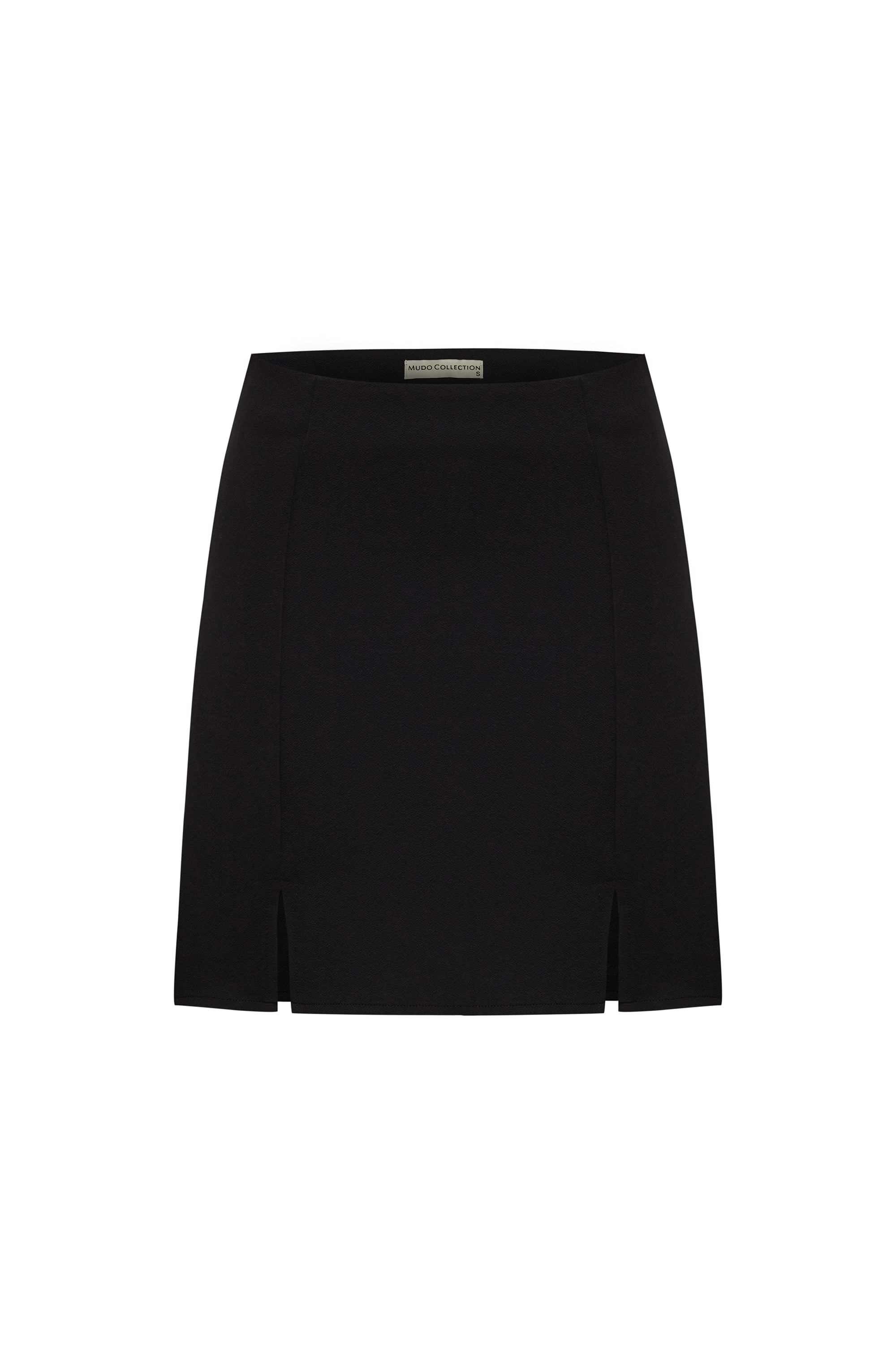 ÇİFT YIRTMAÇLI MİNİ ETEK