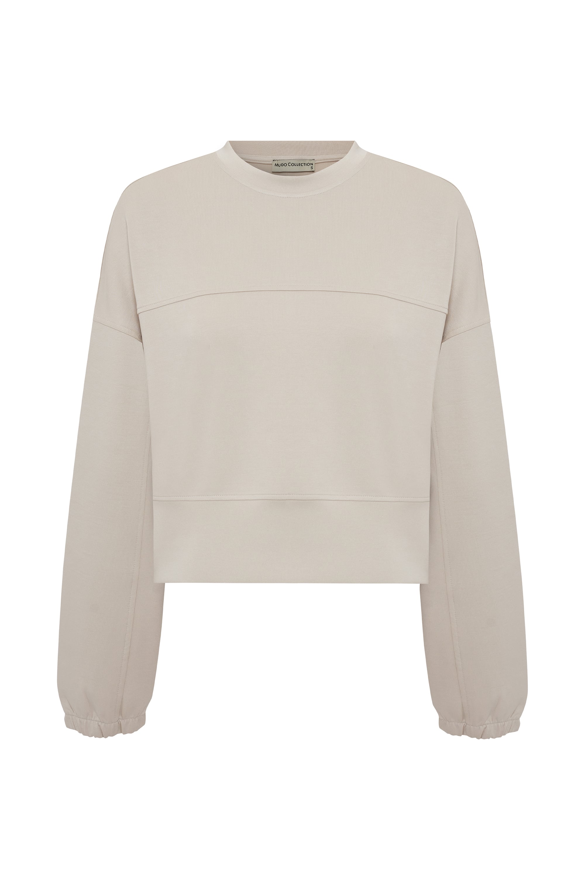 MODAL KARIŞIMLI BİSİKLET YAKA OVERSIZE SWEATSHIRT