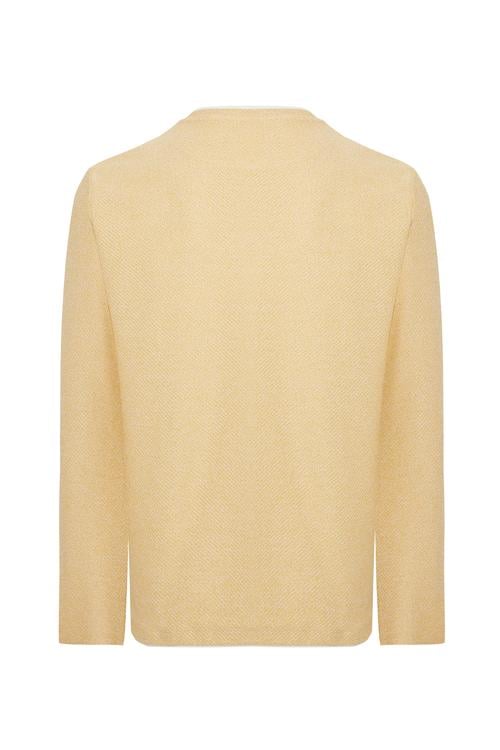  BİSİKLET YAKA TEKSTÜRLÜ KAZAK