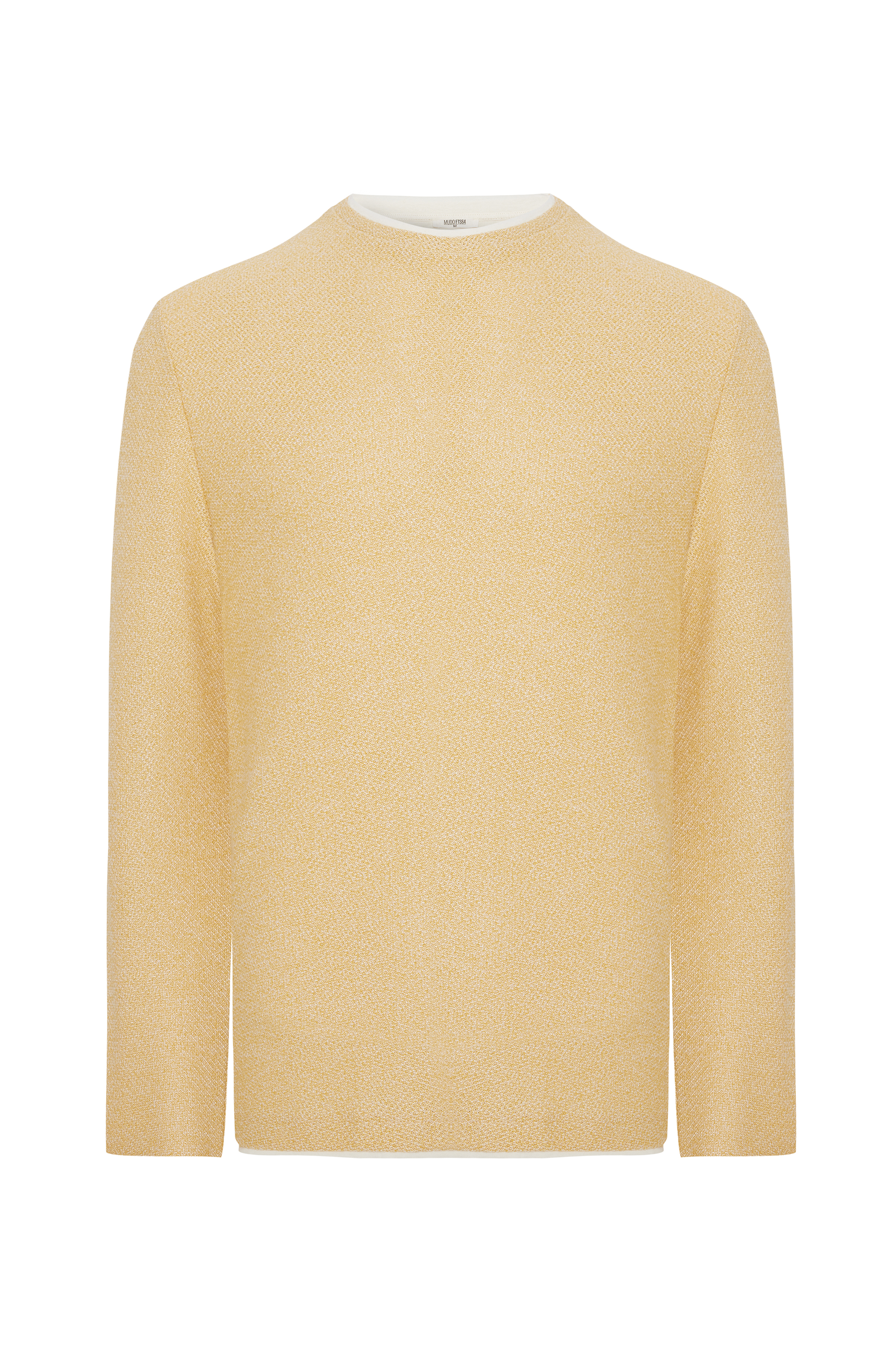 BİSİKLET YAKA TEKSTÜRLÜ KAZAK