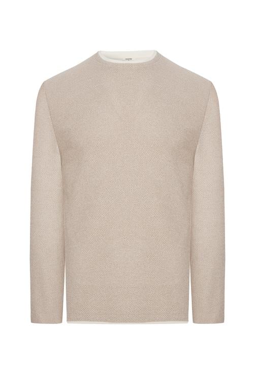  BİSİKLET YAKA TEKSTÜRLÜ KAZAK