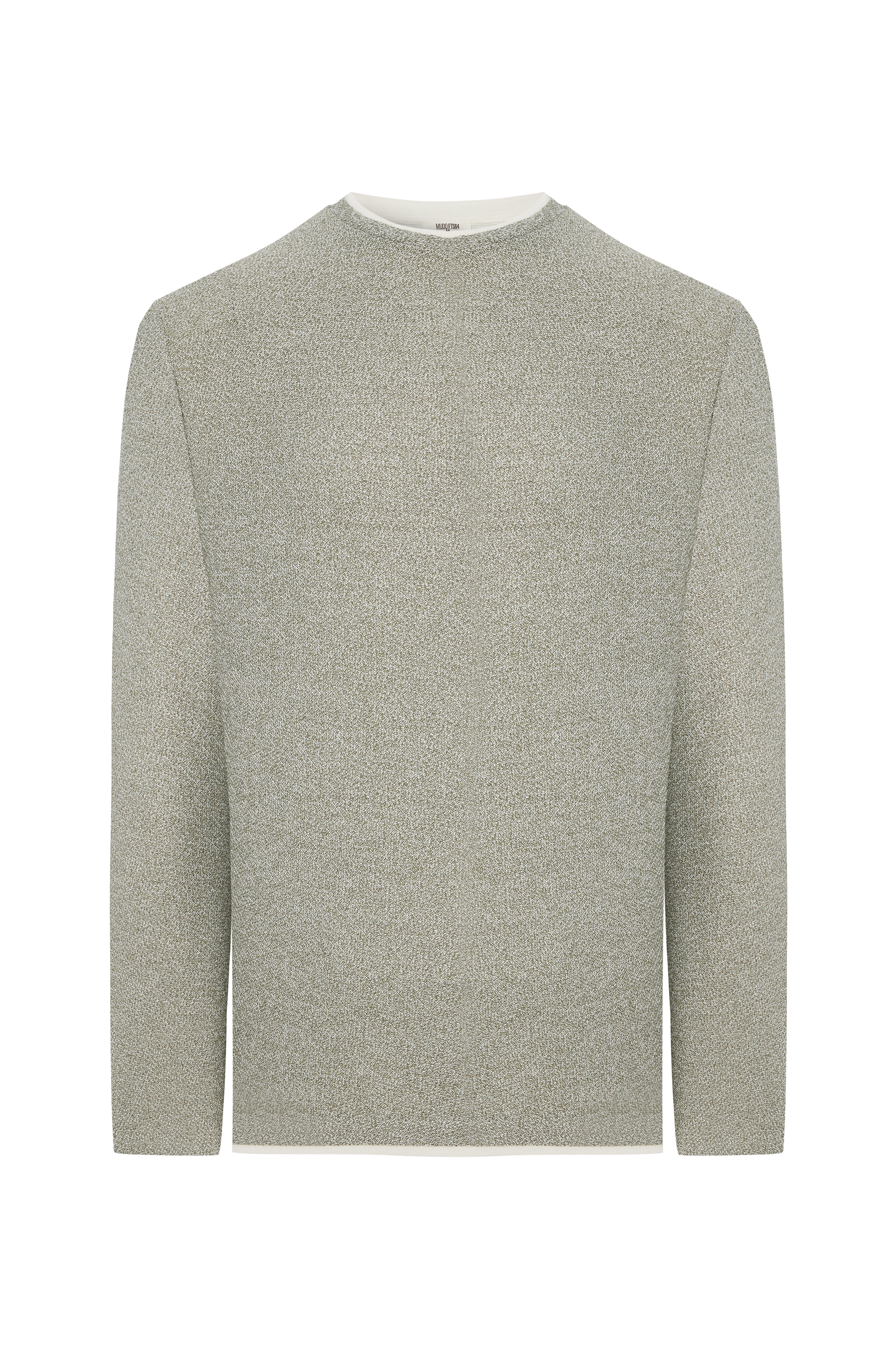 BİSİKLET YAKA TEKSTÜRLÜ KAZAK