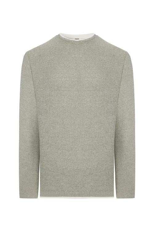  BİSİKLET YAKA TEKSTÜRLÜ KAZAK