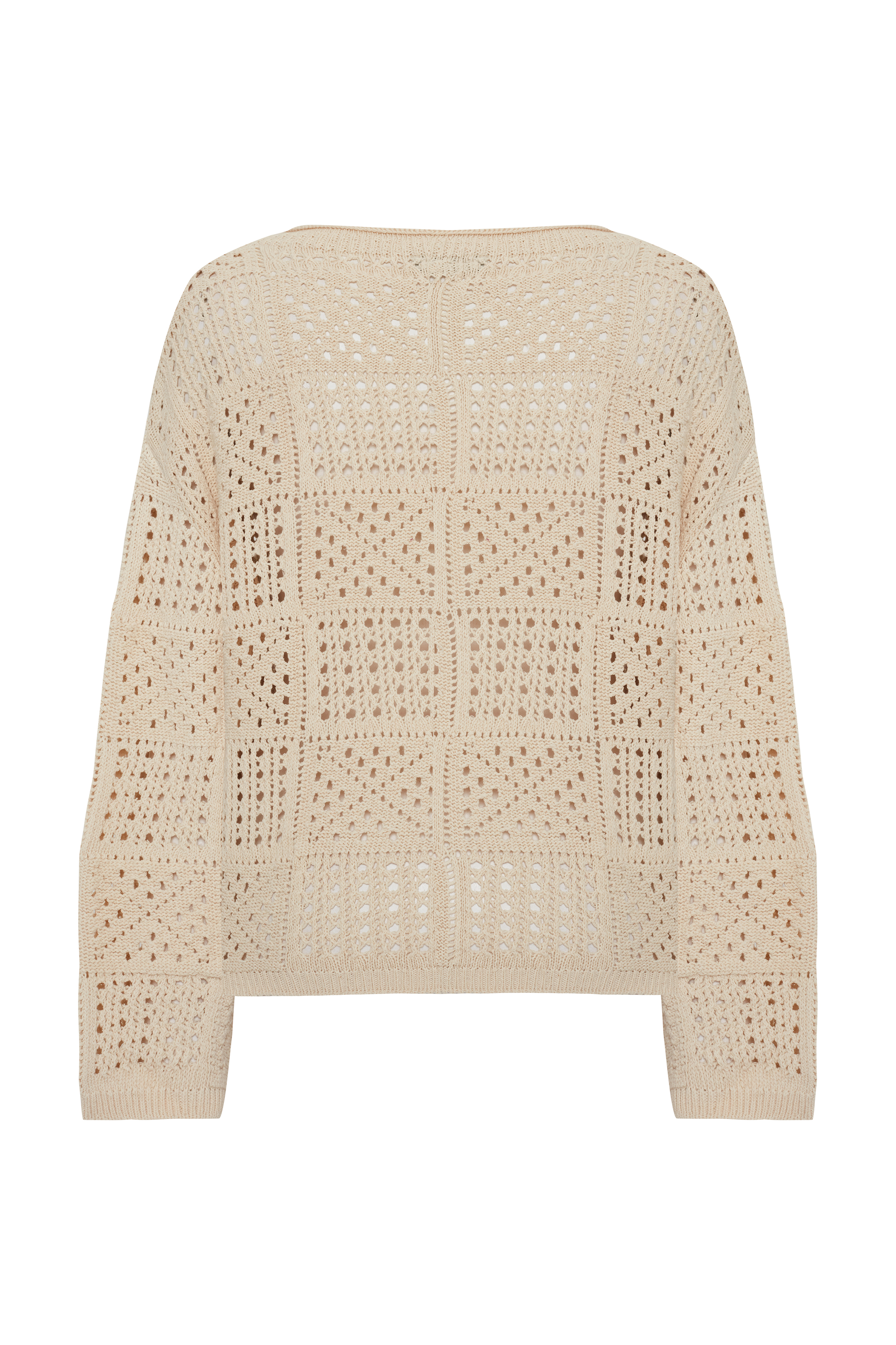 BİSİKLET YAKA AJURLU KAZAK