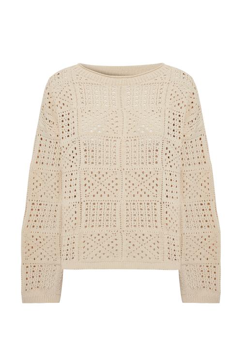  BİSİKLET YAKA AJURLU KAZAK