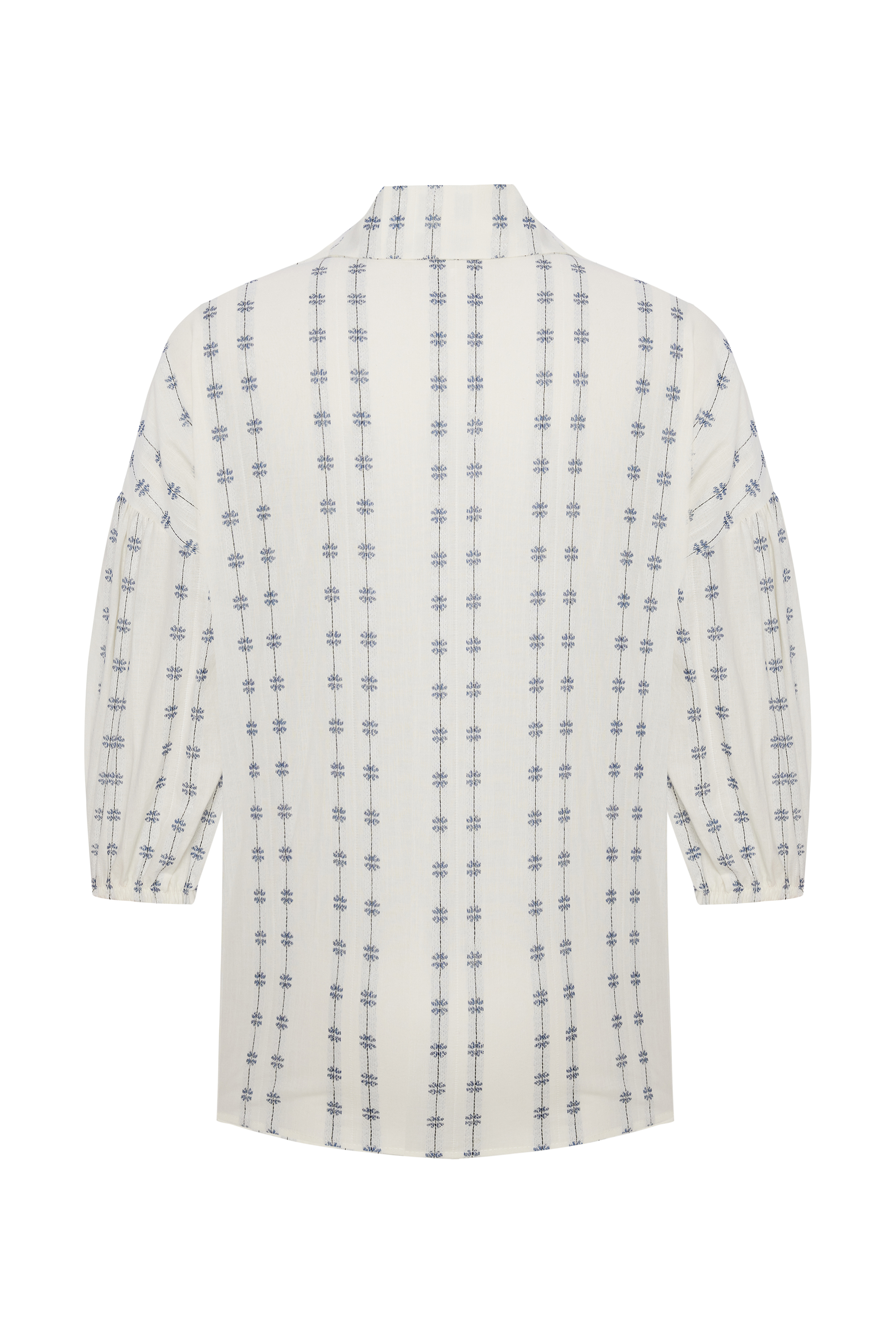 NAKIŞLI 3/4 KOLLU GÖMLEK