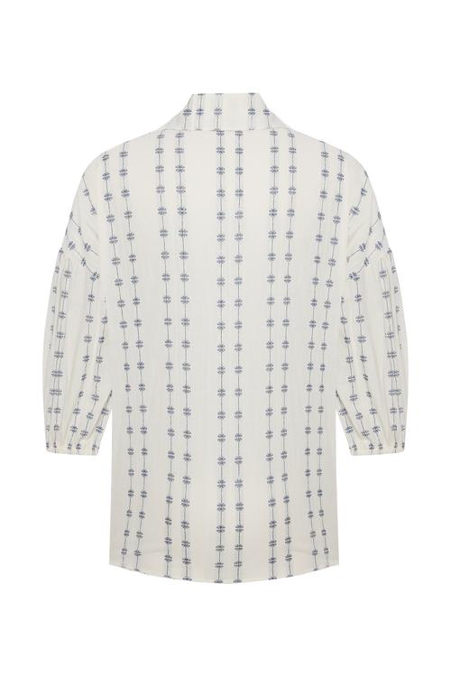  NAKIŞLI 3/4 KOLLU GÖMLEK