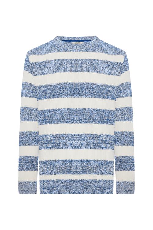  ÇİZGİLİ BİSİKLET YAKA KAZAK