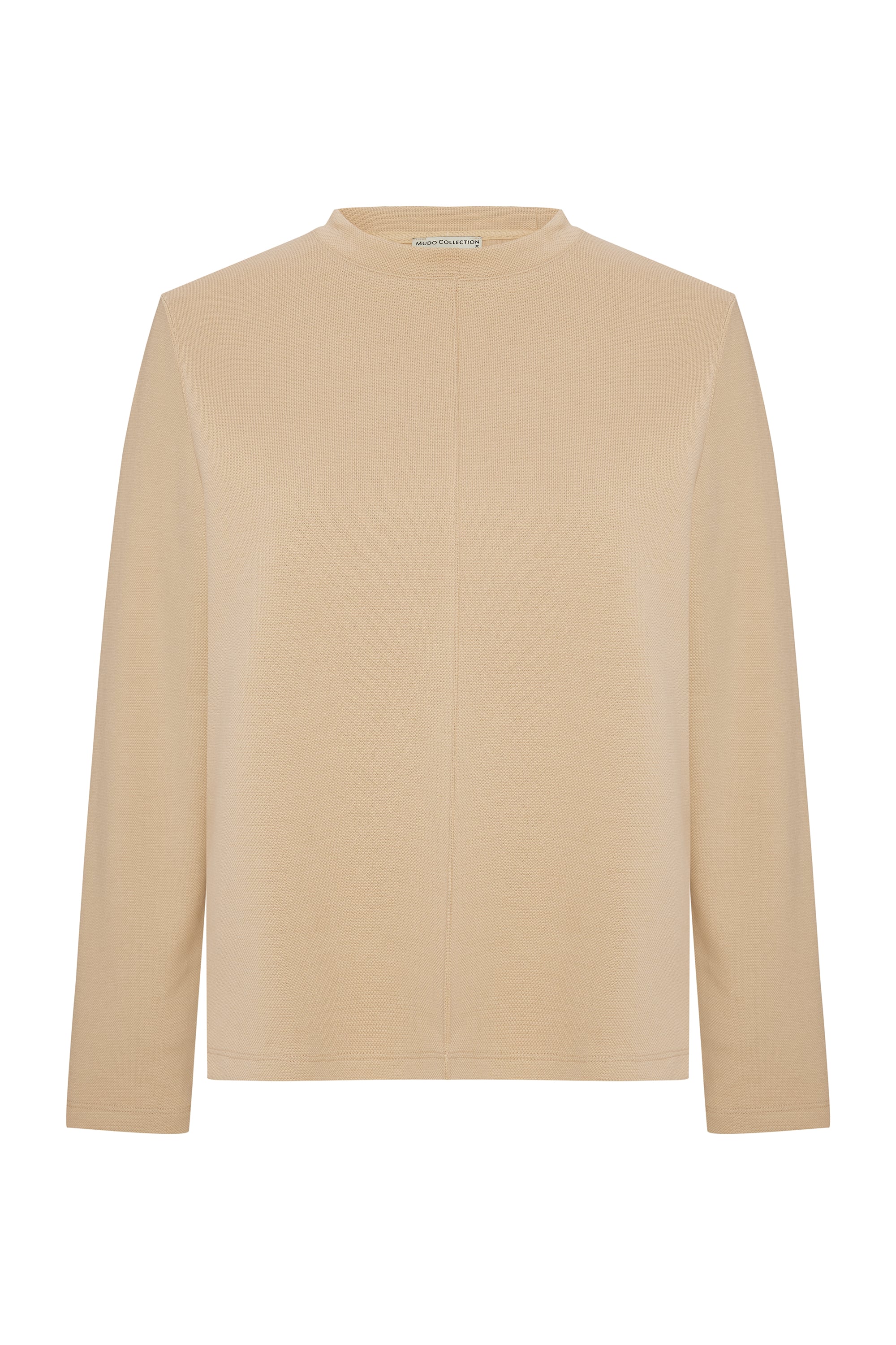 NERVÜR DİKİŞLİ BİSİKLET YAKA SWEATSHIRT