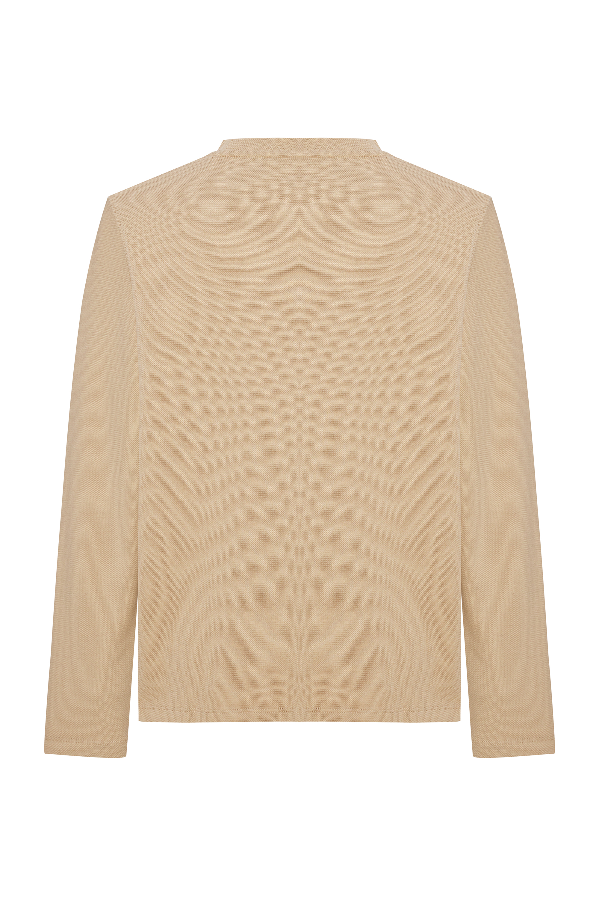 NERVÜR DİKİŞLİ BİSİKLET YAKA SWEATSHIRT