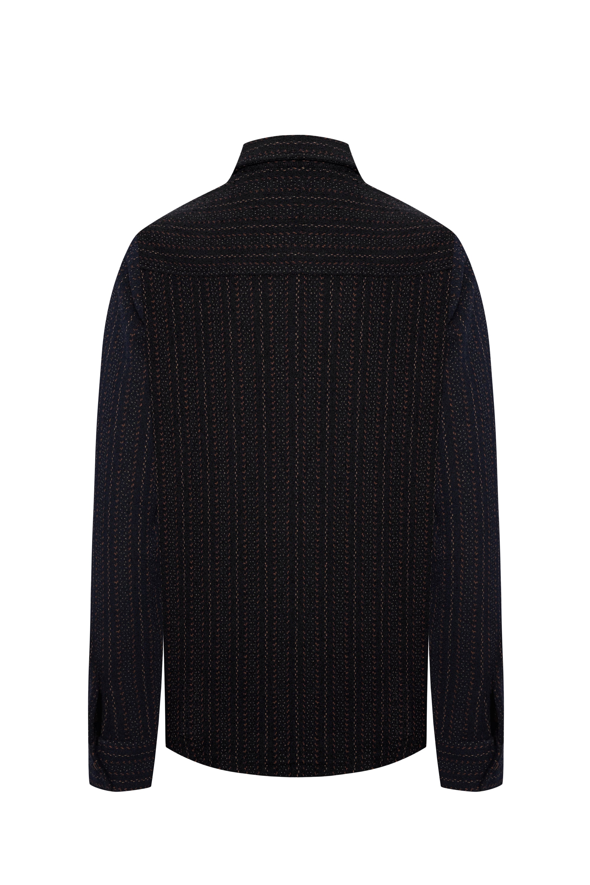 ÇİZGİLİ ÖRME CEKET GÖMLEK