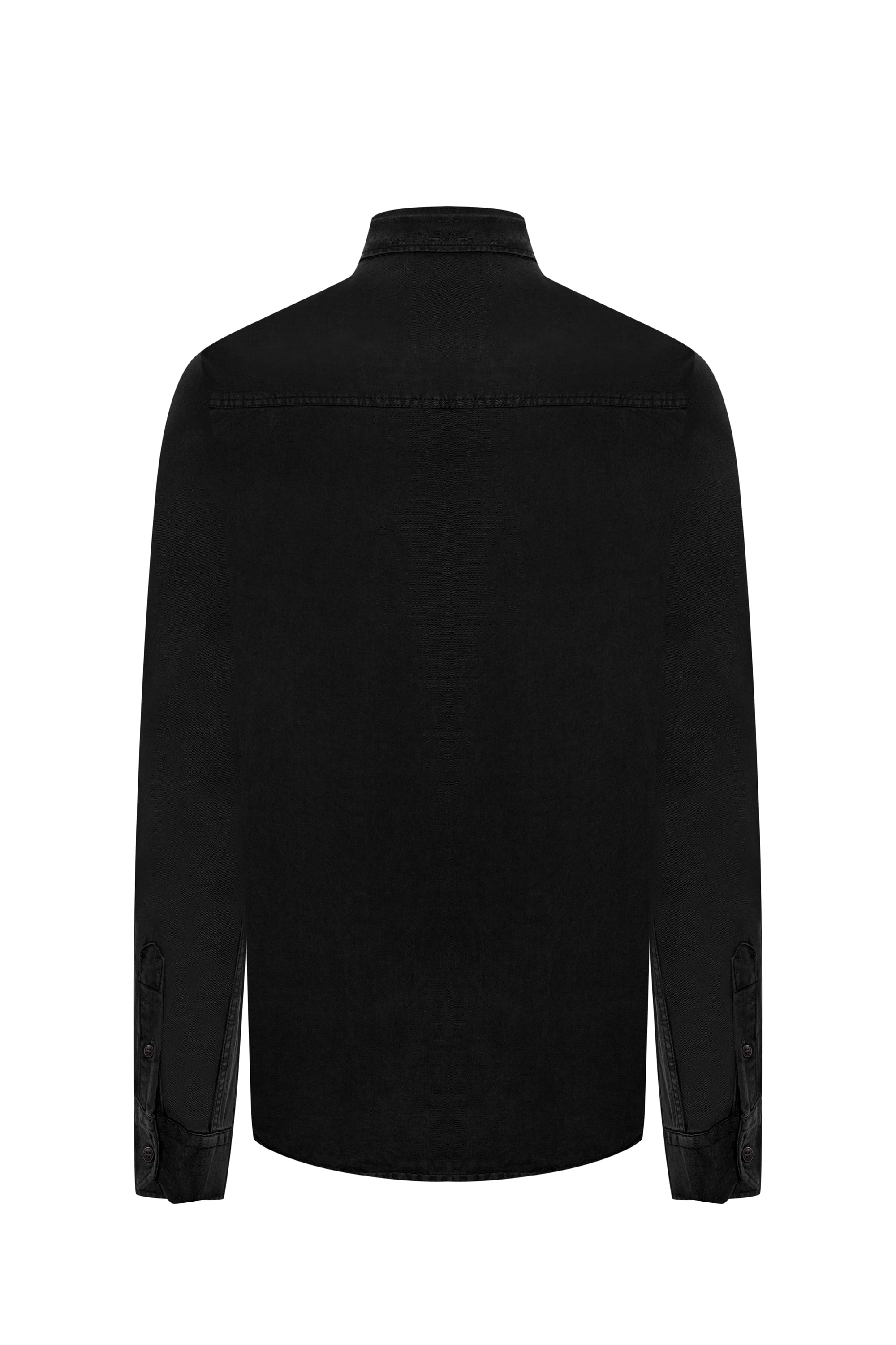 REGULAR FIT TEK CEPLİ UZUN KOLLU GÖMLEK