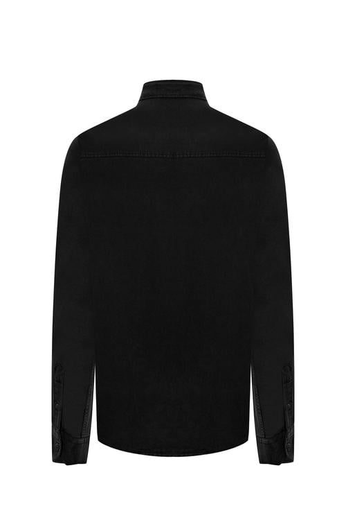  REGULAR FIT TEK CEPLİ UZUN KOLLU GÖMLEK