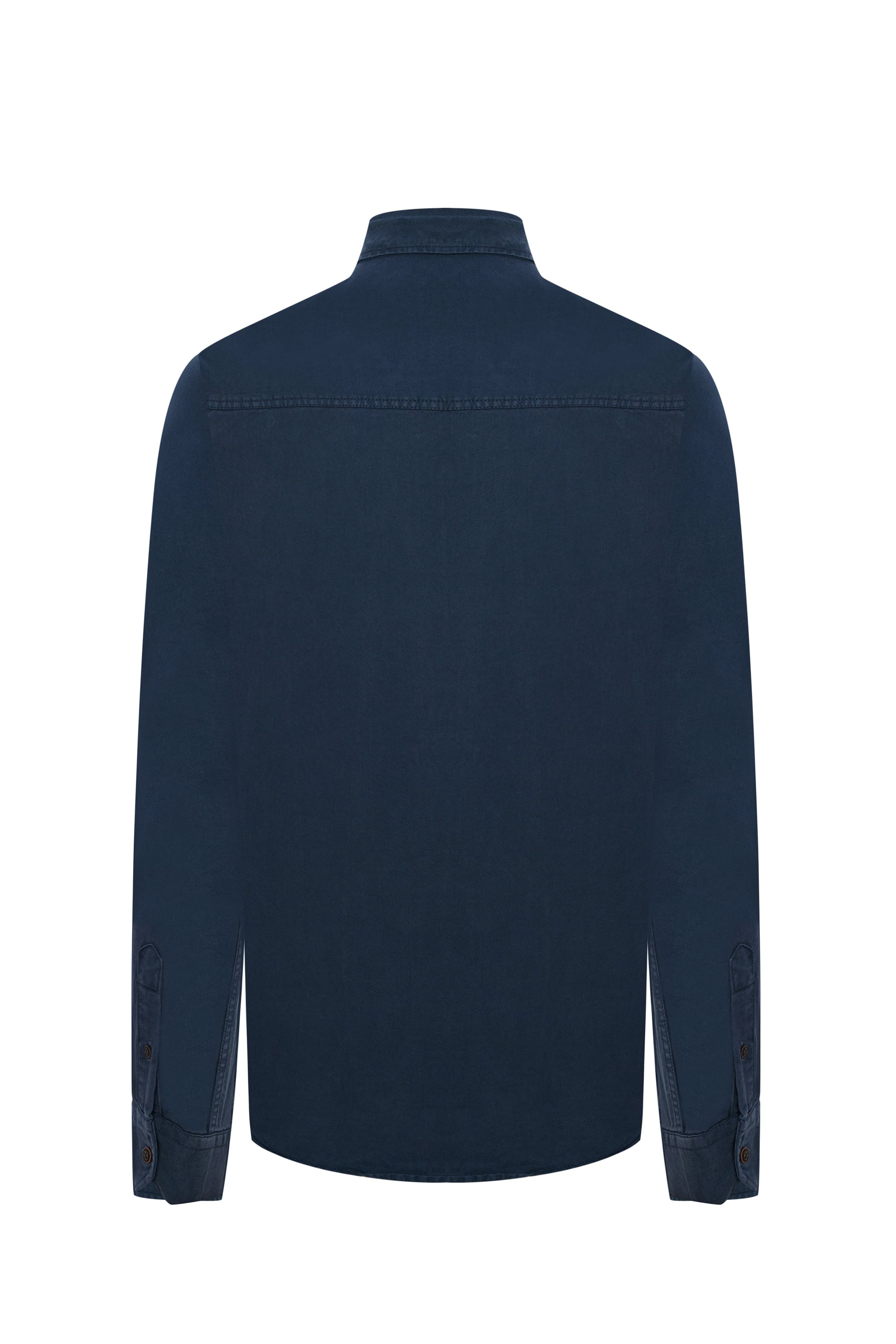 REGULAR FIT TEK CEPLİ UZUN KOLLU GÖMLEK