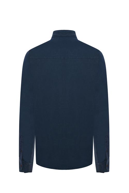  REGULAR FIT TEK CEPLİ UZUN KOLLU GÖMLEK