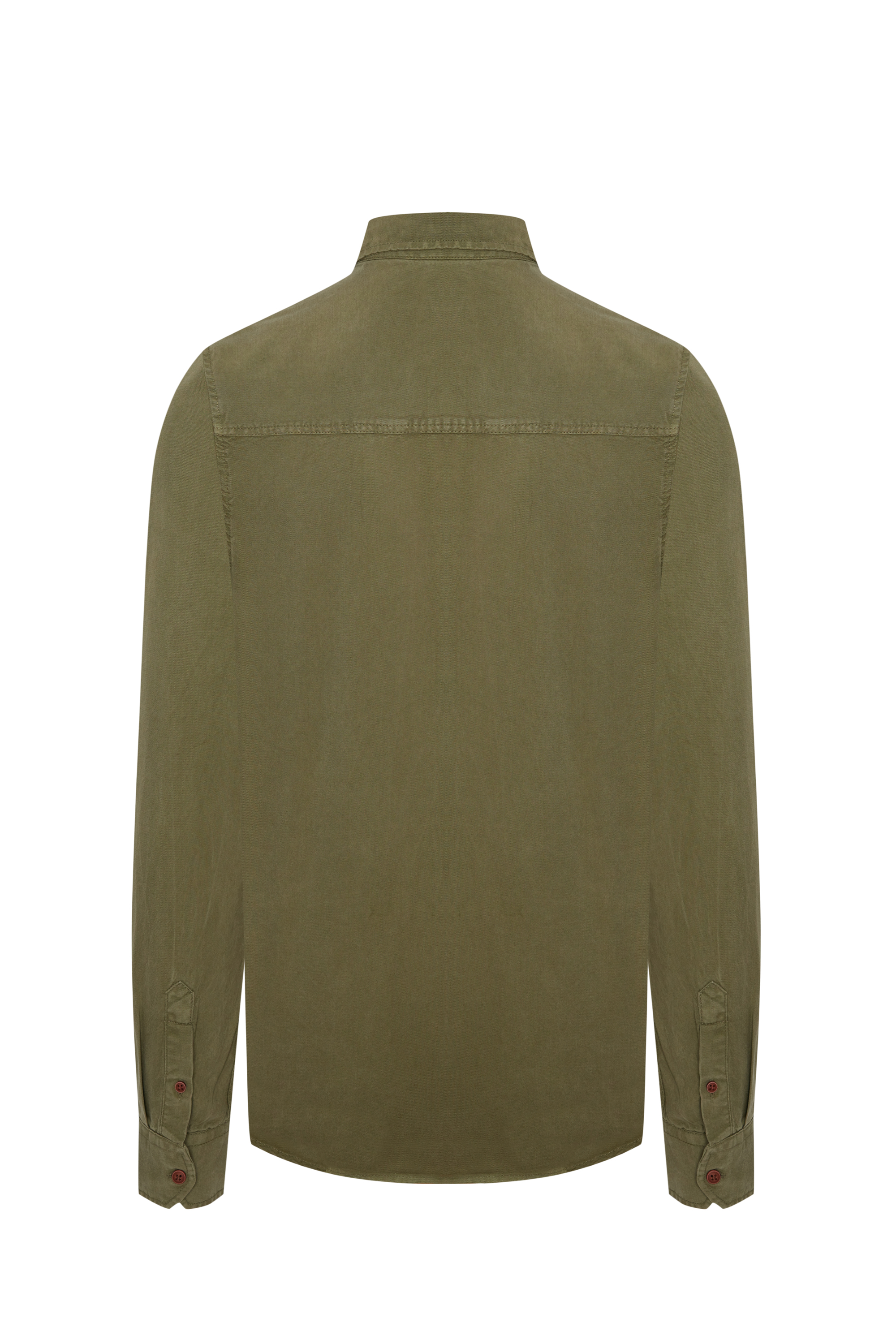 REGULAR FIT TEK CEPLİ UZUN KOLLU GÖMLEK