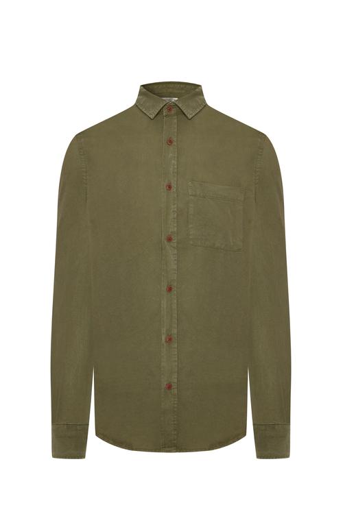  REGULAR FIT TEK CEPLİ UZUN KOLLU GÖMLEK