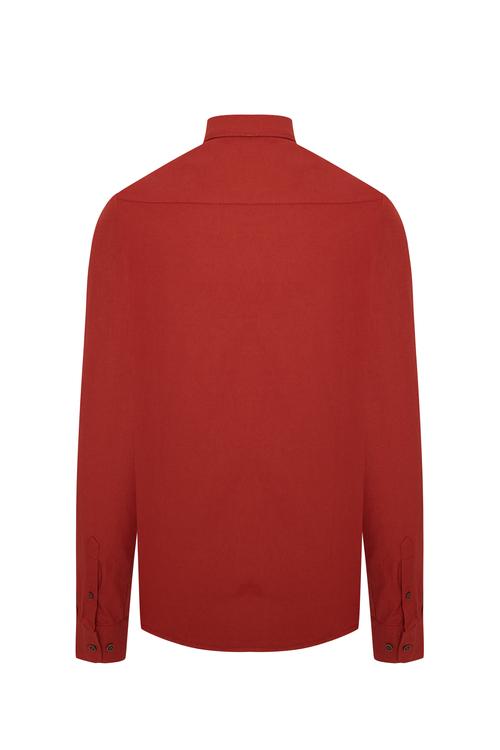  REGULAR FIT TEK CEPLİ UZUN KOLLU GÖMLEK