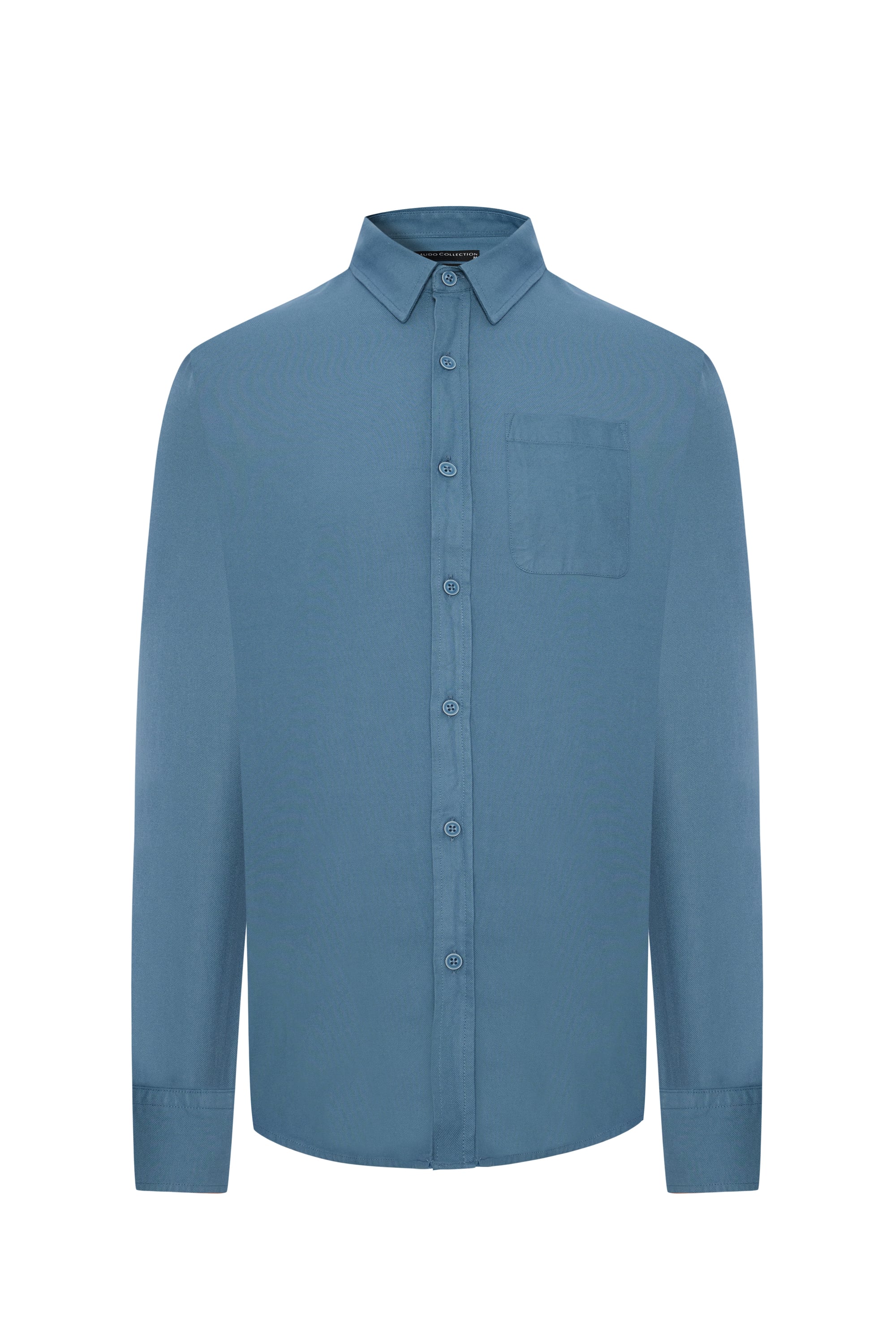 REGULAR FIT TEK CEPLİ UZUN KOLLU GÖMLEK