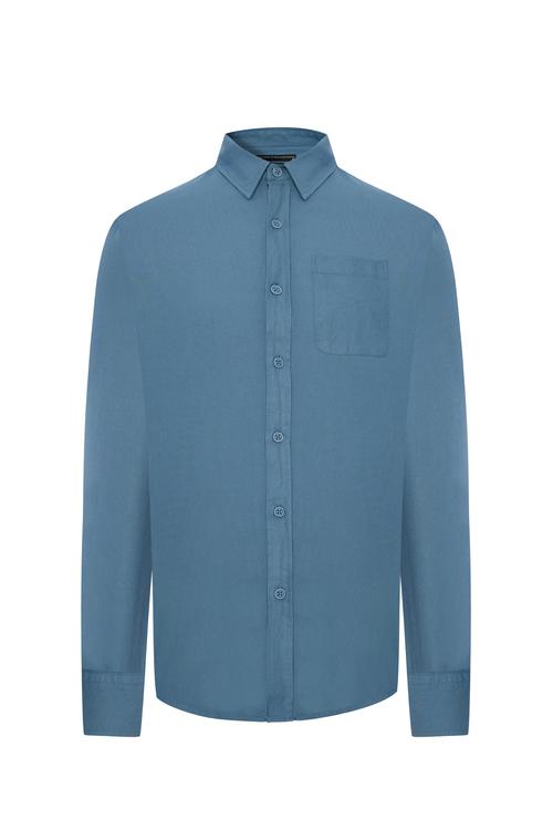  REGULAR FIT TEK CEPLİ UZUN KOLLU GÖMLEK