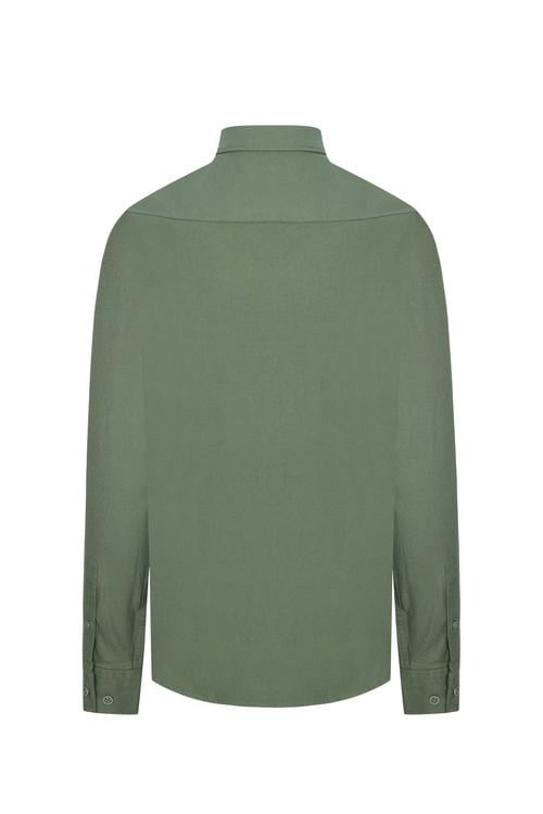  REGULAR FIT TEK CEPLİ UZUN KOLLU GÖMLEK