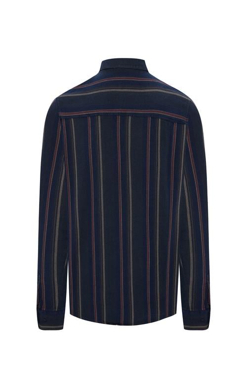 ÇİZGİLİ REGULAR FIT UZUN KOLLU GÖMLEK