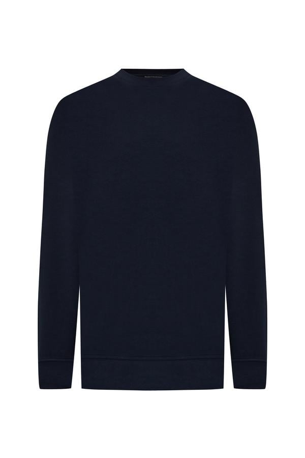 BİSİKLET YAKA MODAL KARIŞIMLI SWEATSHIRT