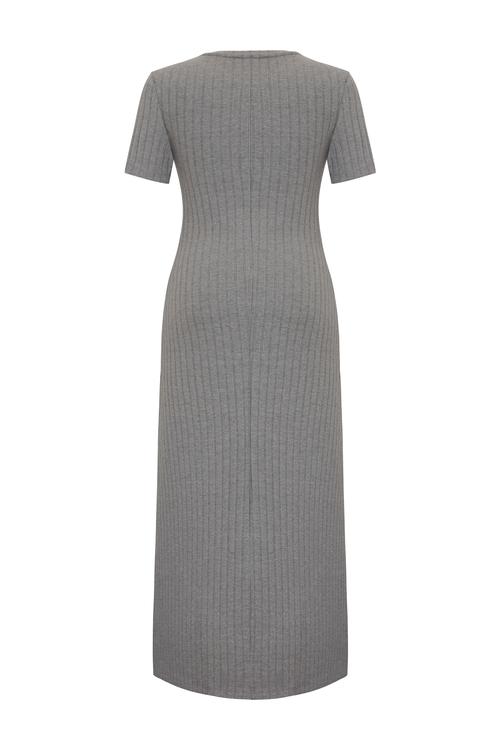  A FORM KISA KOLLU UZUN ELBİSE